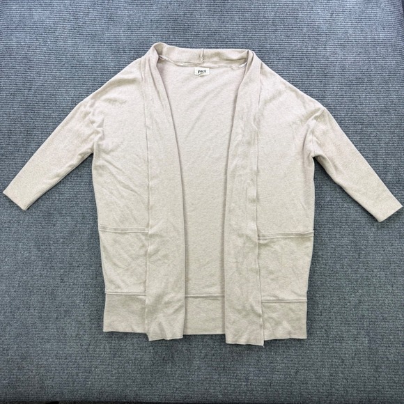 Pact Sweaters - NWOT Pact Organic Cotton Cardigan Sweater Oatmeal Beige Open Front Womens XS / S